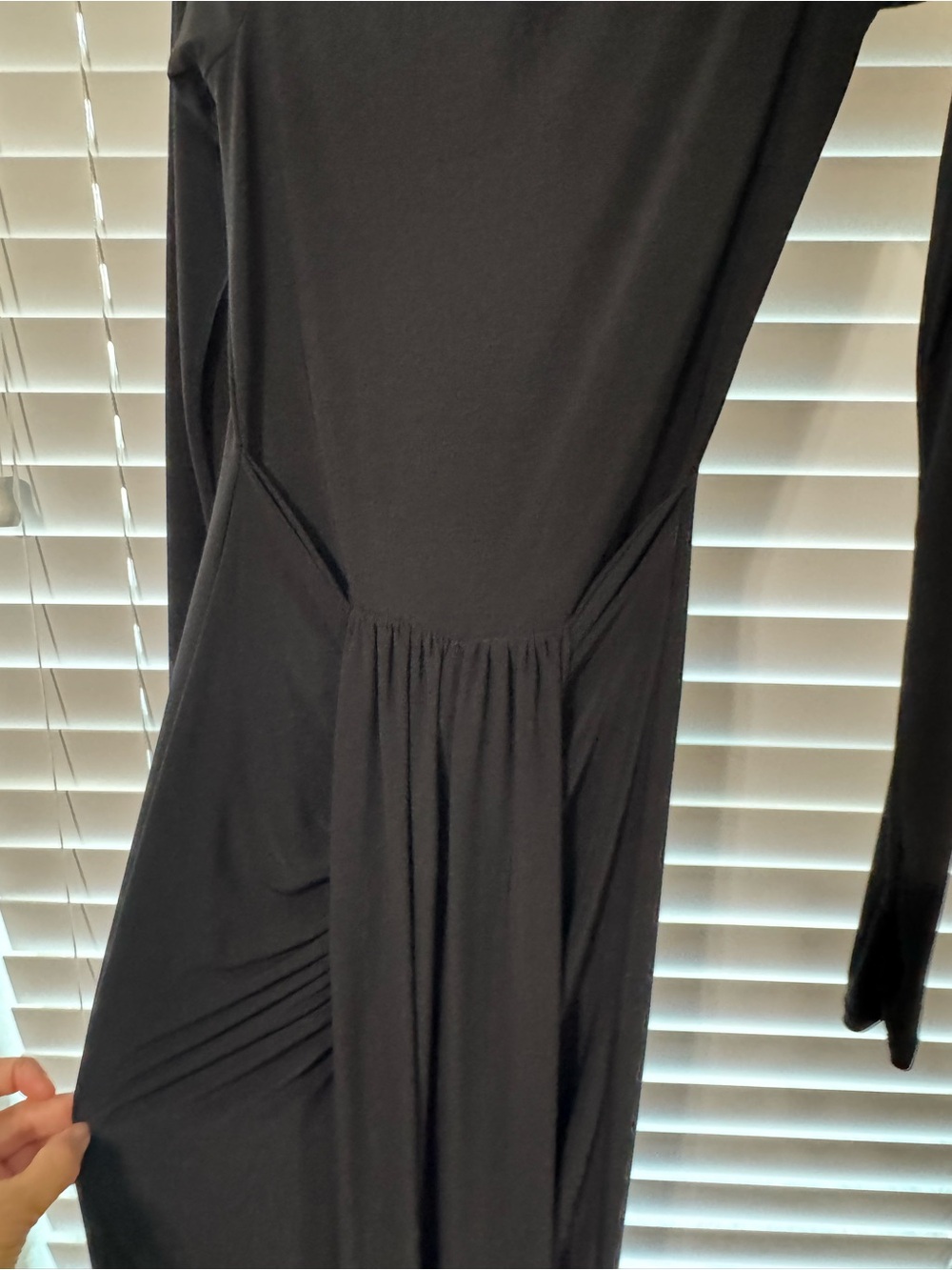 Classic Black Long Sleeve Women's Dress